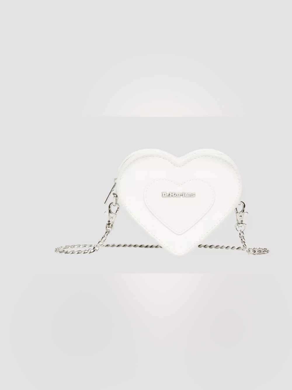 Dr. Martens | White Mini Heart Crossbody Bag Vegan Leather